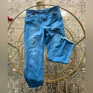 Raw-edge denim